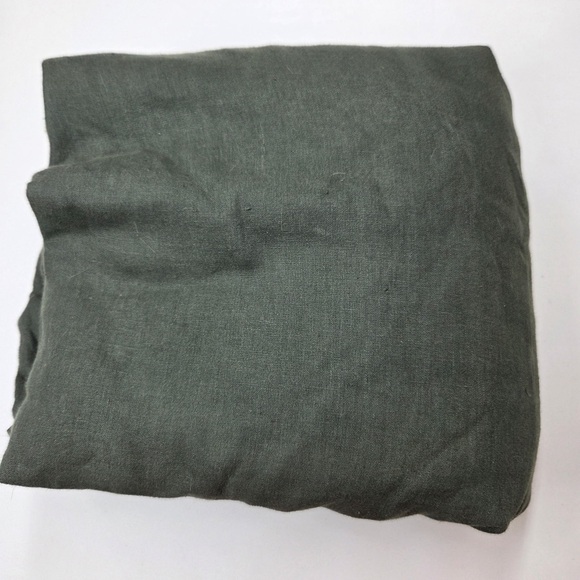 NWOT QUINCE European Linen Duvet Cover Set King/Cal King Pine 1648 - Picture 7 of 12